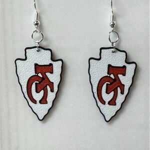 Kansas City Chiefs Arrowhead Earrings